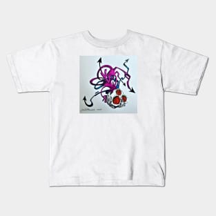 Mesmer-Eyelash 3rd Eye Skull Kids T-Shirt